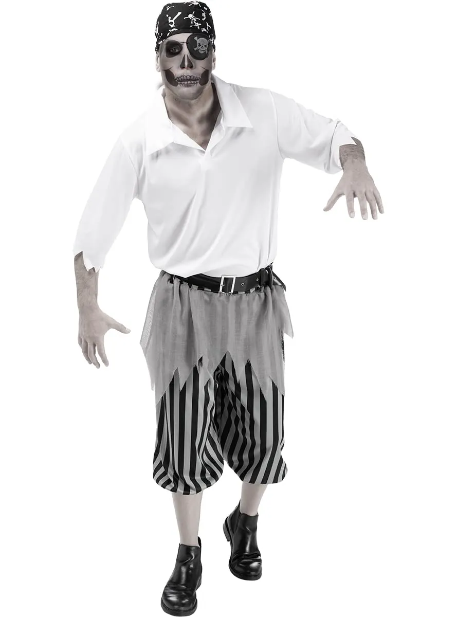 Funidelia Pirata Zombie costume uomo nero horror