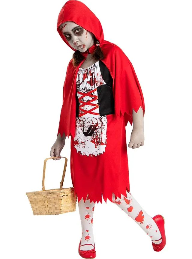 Funidelia Cappuccetto Rosso Zombie costume bambina horror