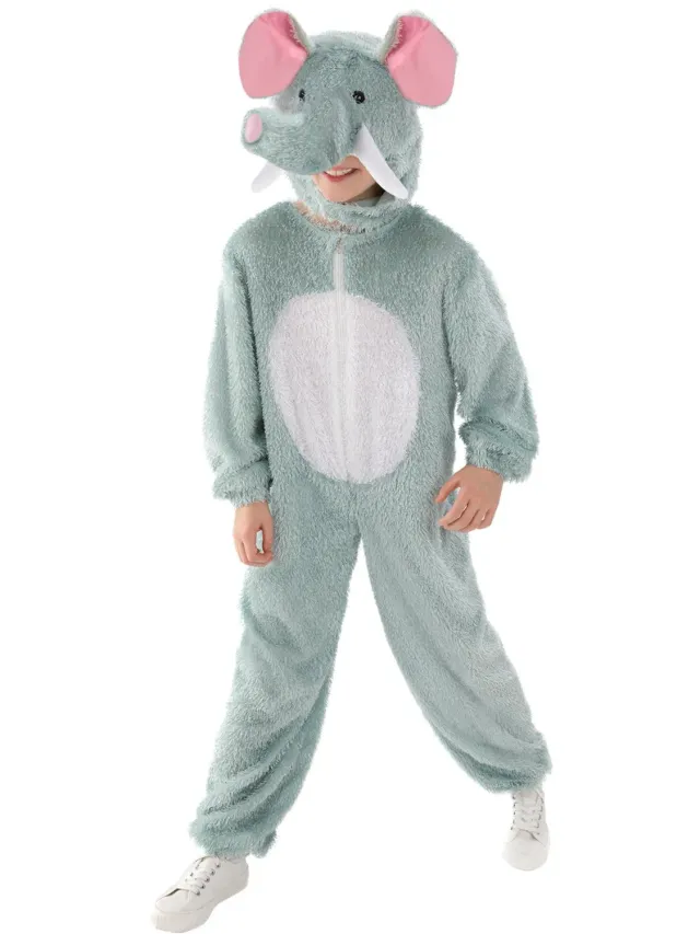 Smiffys Elefante Costume Bambino Grigio 4-9 Anni