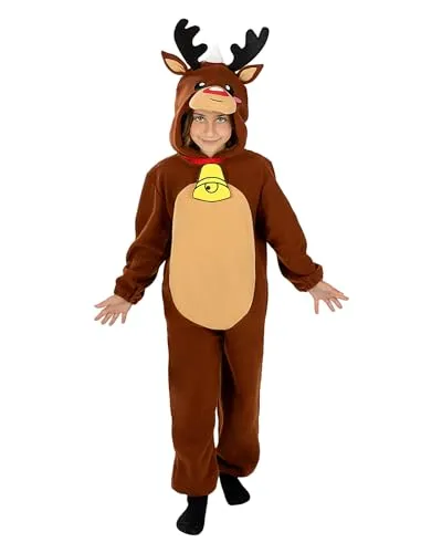 Funidelia Costume renna bambino 7-9 anni Natale