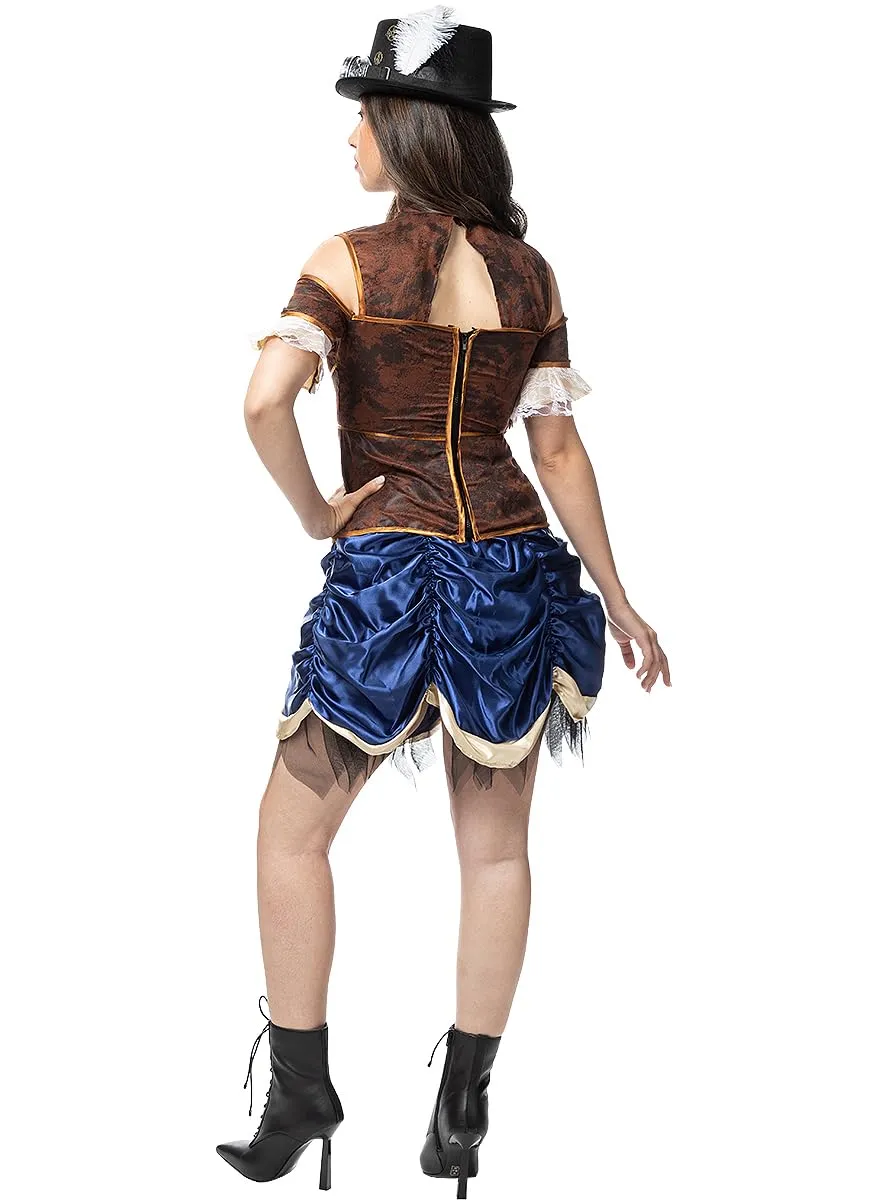 Funidelia Steampunk costume donna corto porpora