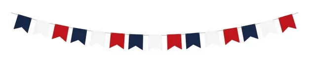 P'tit Clown 23309 Ghirlanda Tricolore 3 m Opaca