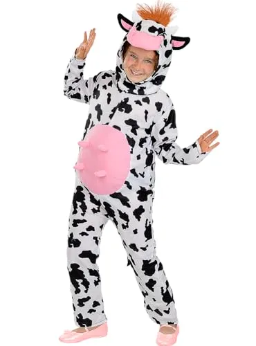 Funidelia Mucca costume bambino 10-12 anni bianco