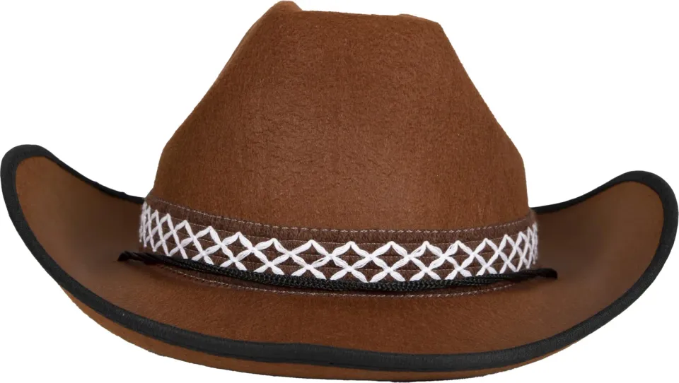 P'tit Clown 11135 cappello cowboy feltro marrone adulto
