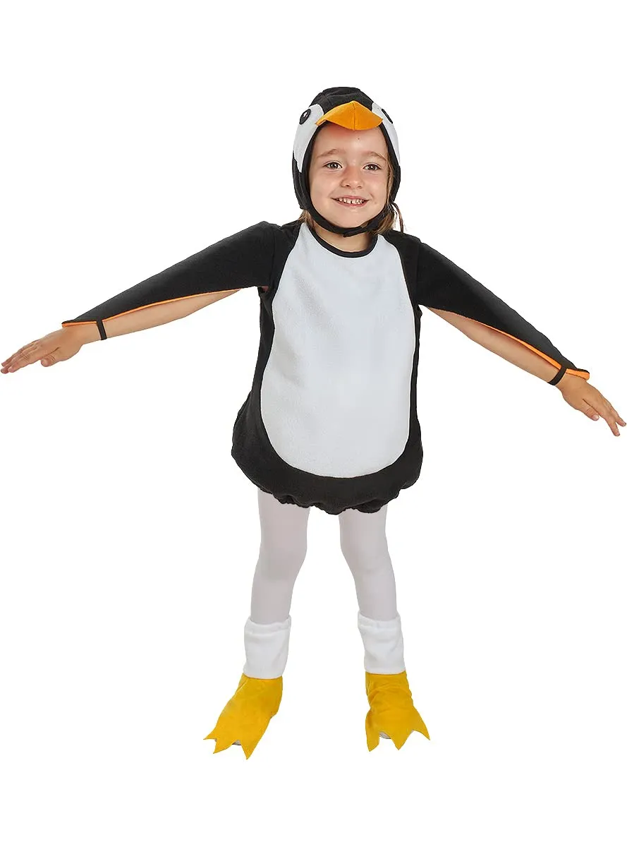 Funidelia Pinguino Peluche Costume Bambino 5-6 Anni Nero