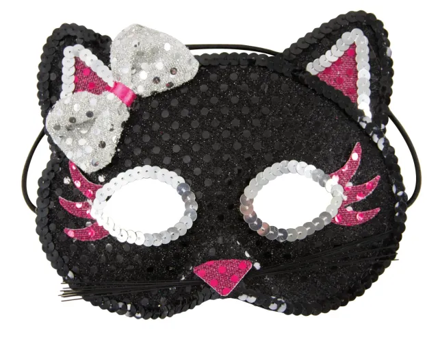 P'tit Clown Mascherina Gattino Paillettes Carnevale