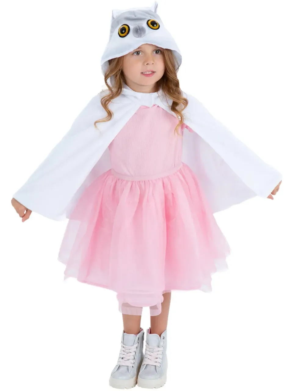 Smiffys Deluxe Baby Owl Mantello Gufo Bambina 4-7 Anni Peluche