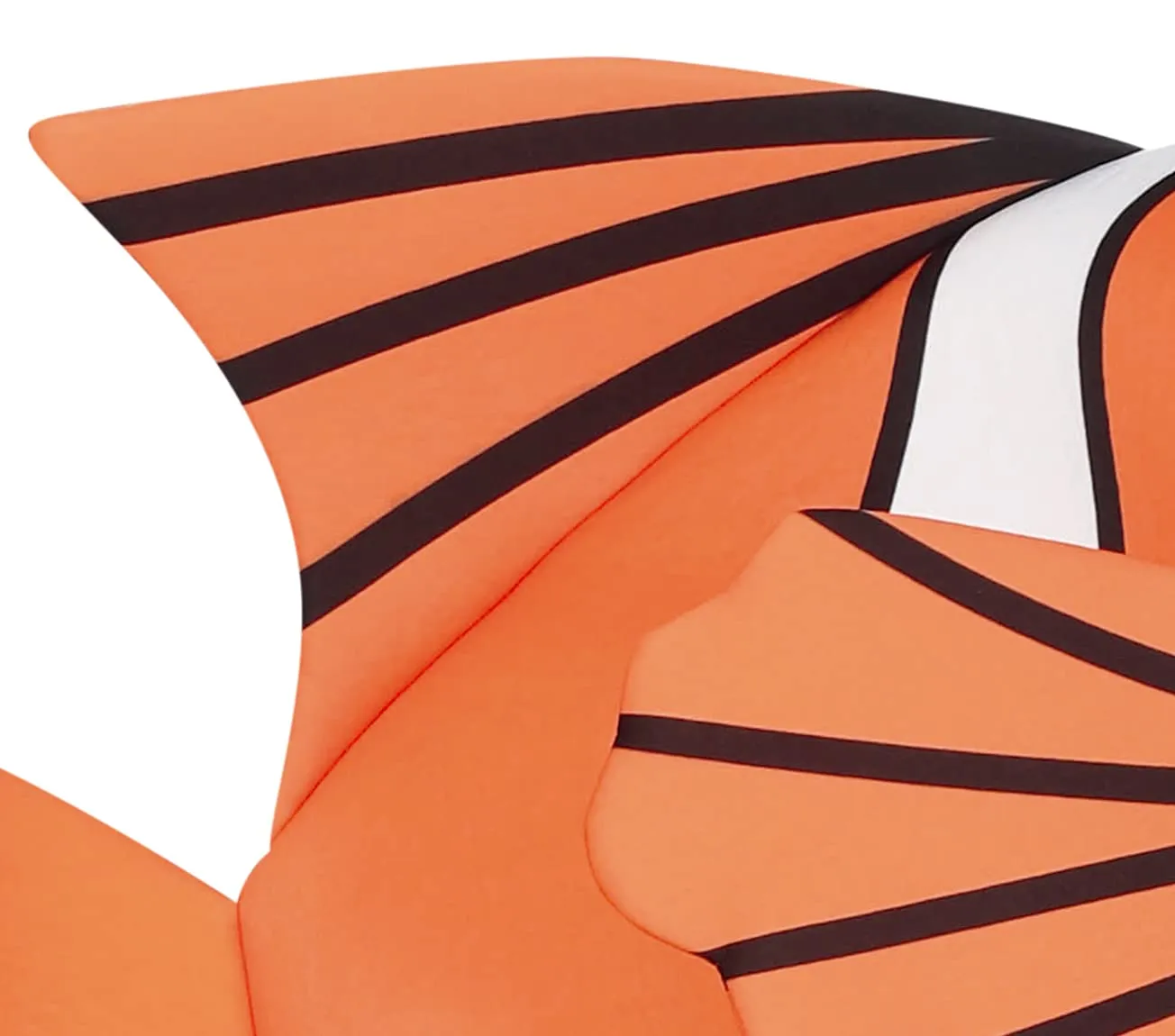 Guirca Costume Pesce Bambini Tunica 5-6 Anni Arancione