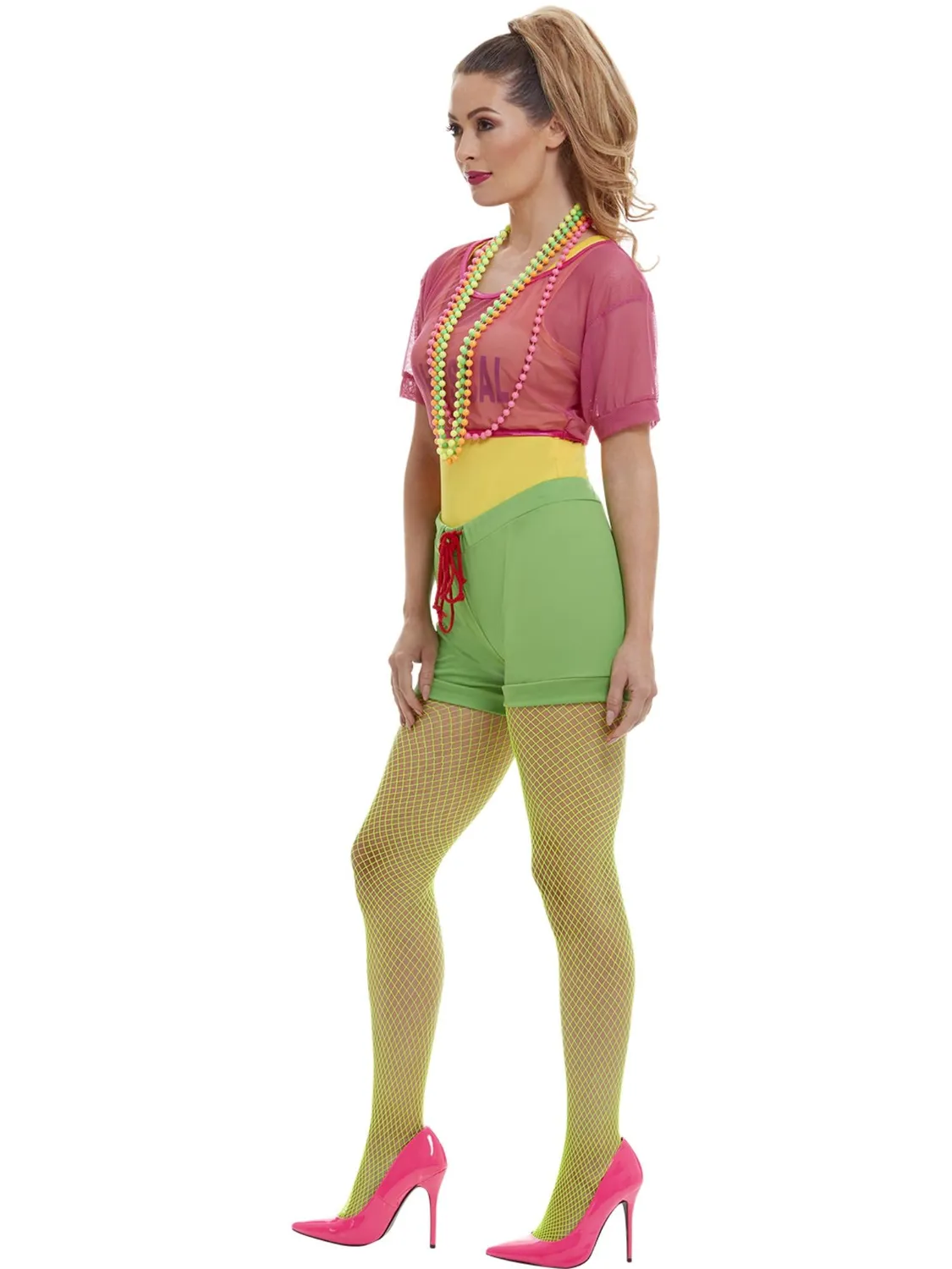 Smiffys Let’s Get Physical Girl costume anni 80 multicolore
