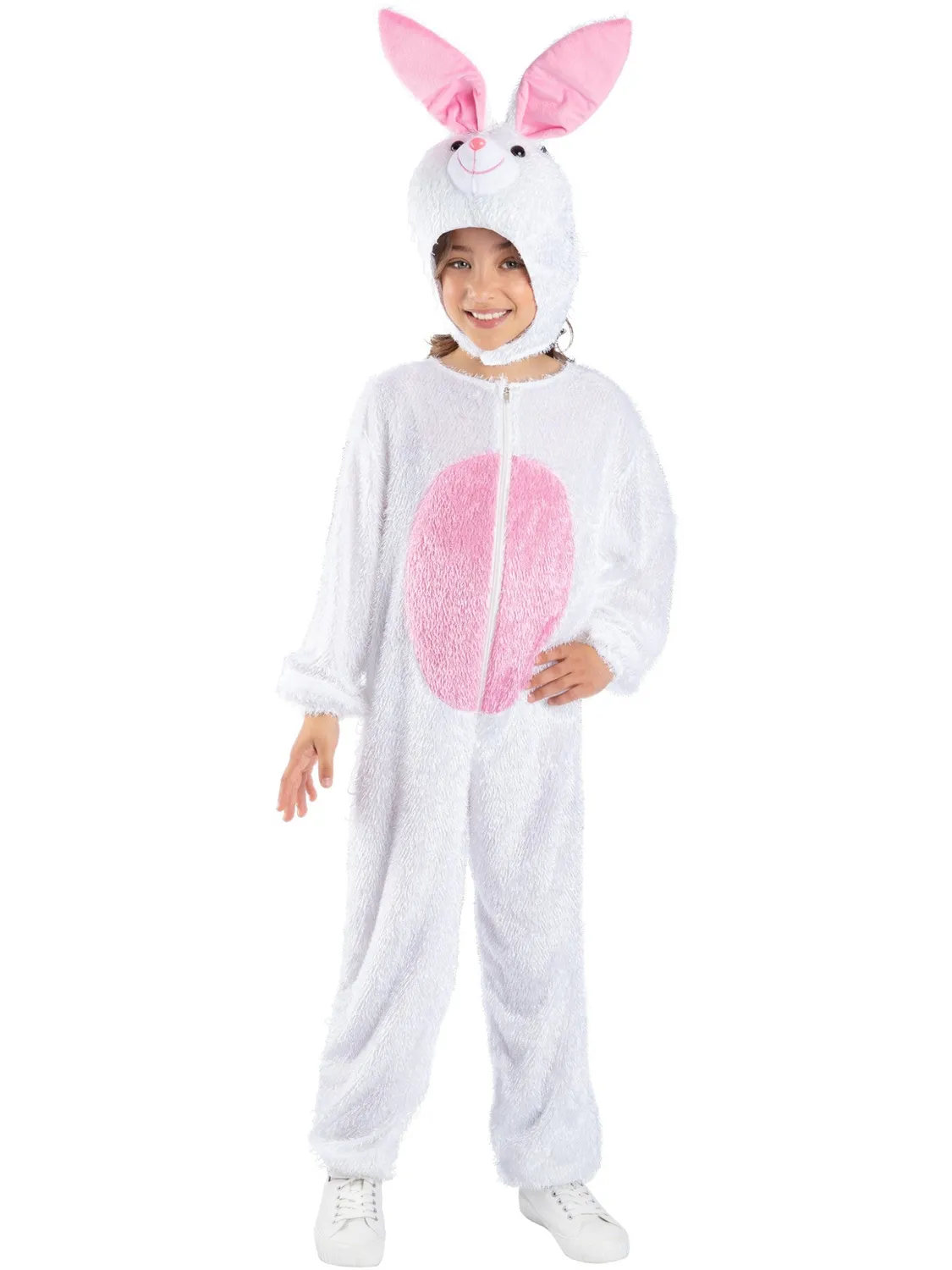 Smiffys Bunny costume coniglio bambino bianco rosa 4-6 anni