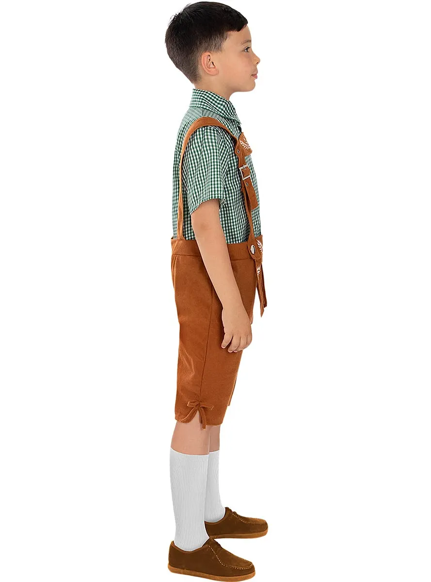 Funidelia Oktoberfest costume bambino marrone tirolese