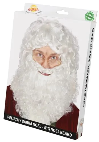 Guirca Set Babbo Natale Barba e Parrucca Adulto