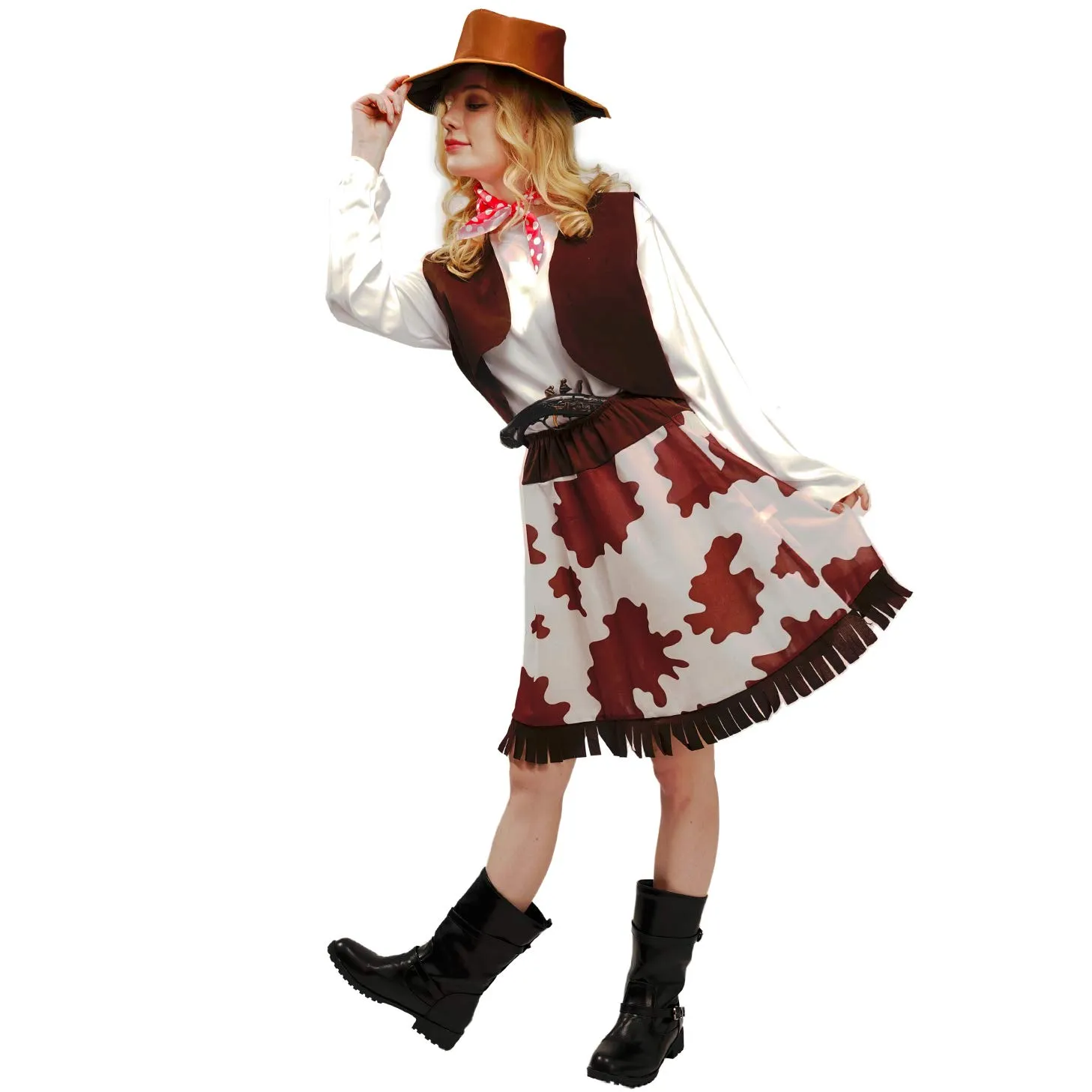 Sea Hare Costume Cowgirl Occidentale Donna per Feste
