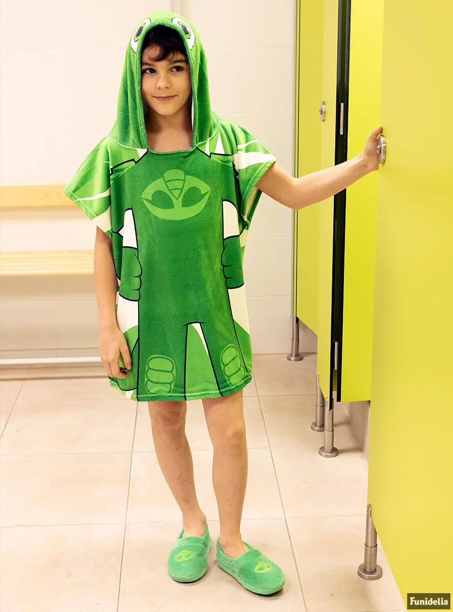 Funidelia PJ Masks Poncho mare Geco bimbo verde
