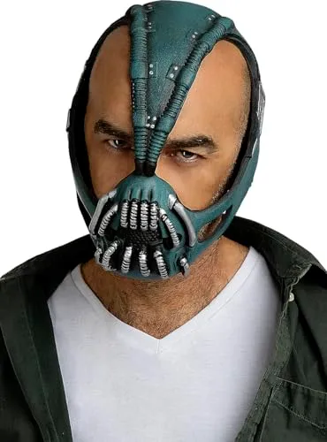 Funidelia Batman Maschera di Bane maschera azzurra adulto