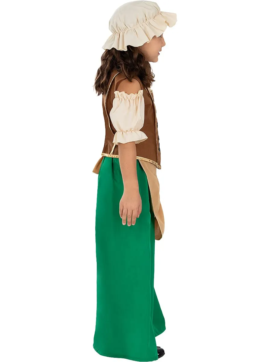 Funidelia Locandiera Medievale costume bambina marrone