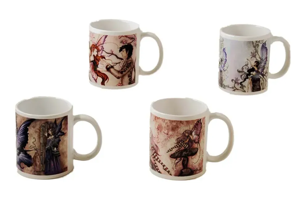 La Bottega di Merlino Boccale Ceramica Fatine Fantasy