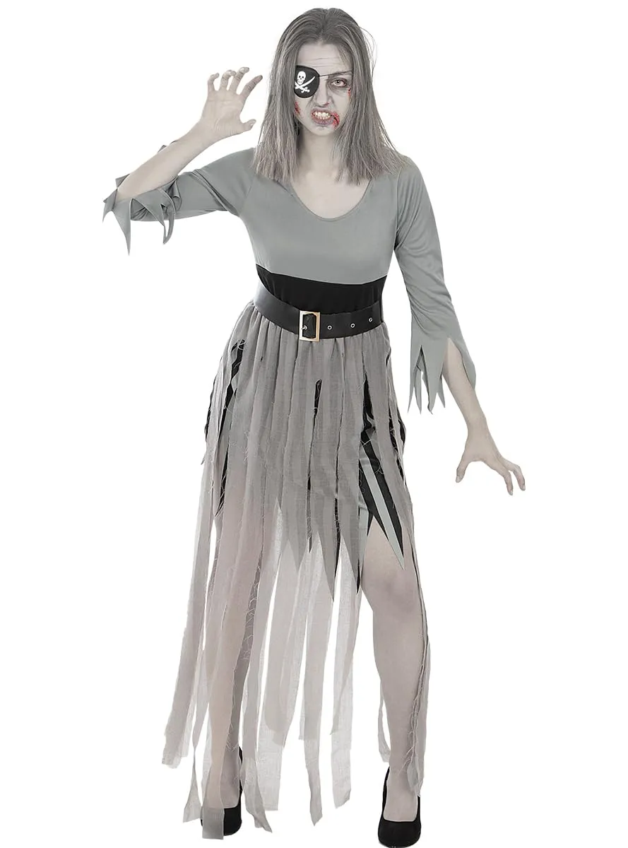 Funidelia Pirata Zombie costume donna nero taglia S