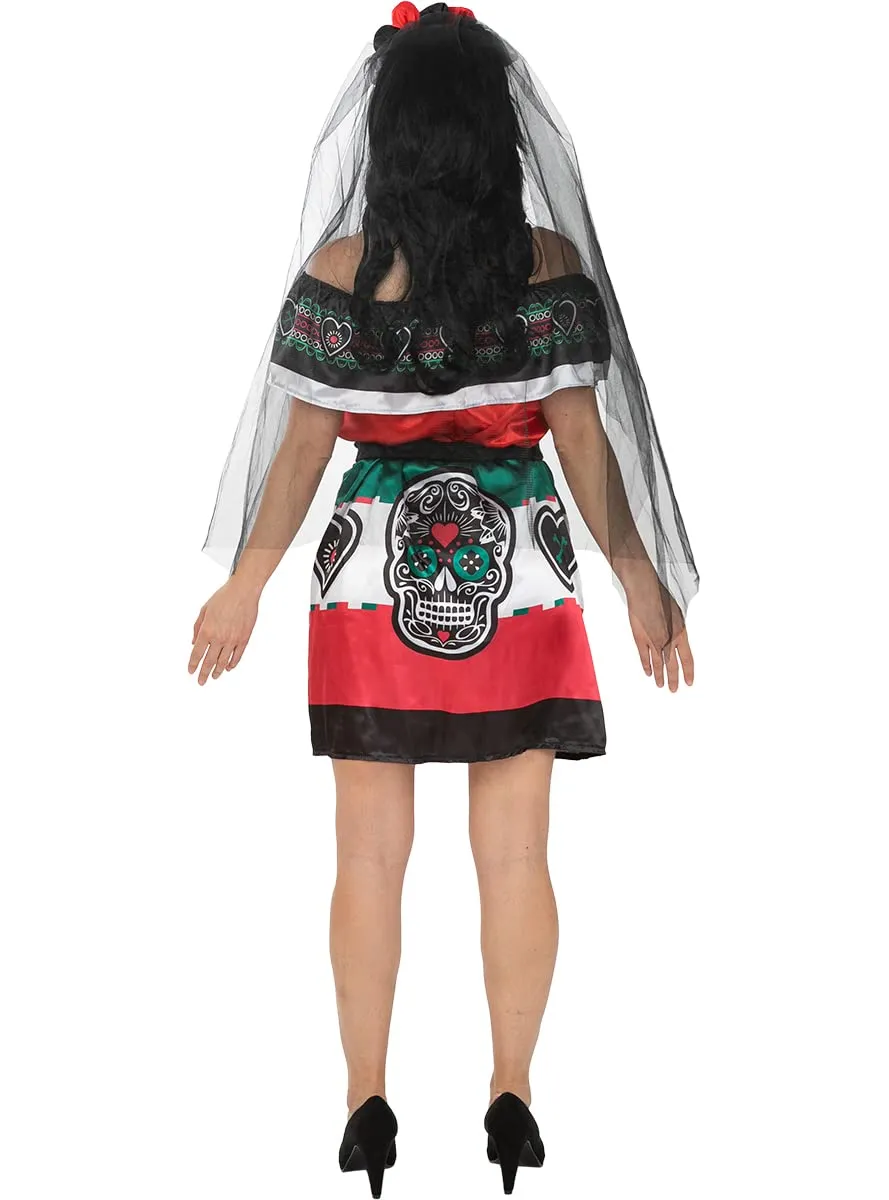 Funidelia Catrina costume donna S nero Giorno Morti