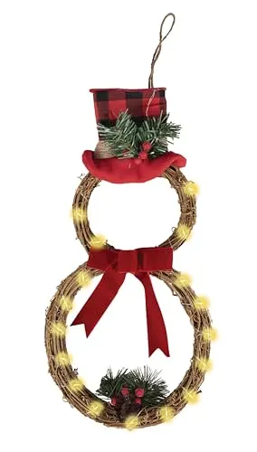 P'tit Clown re22826 ghirlanda luminosa pupazzo neve 48 cm