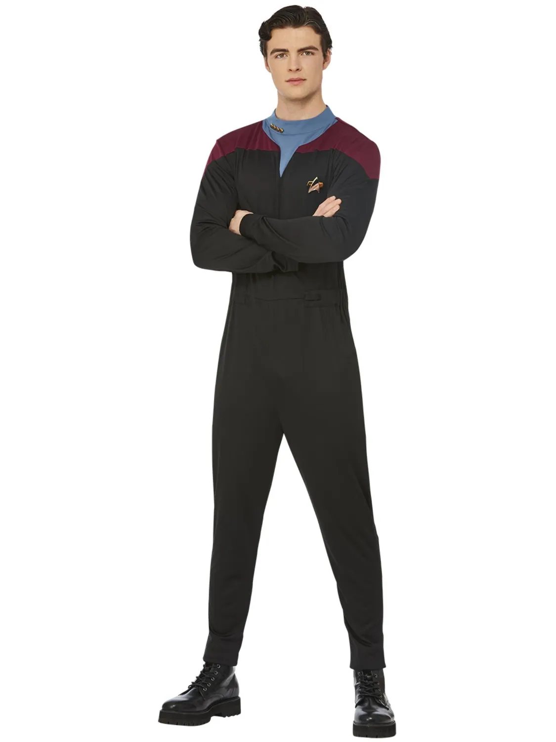 Smiffys Star Trek Voyager costume uomo M comando bordeaux