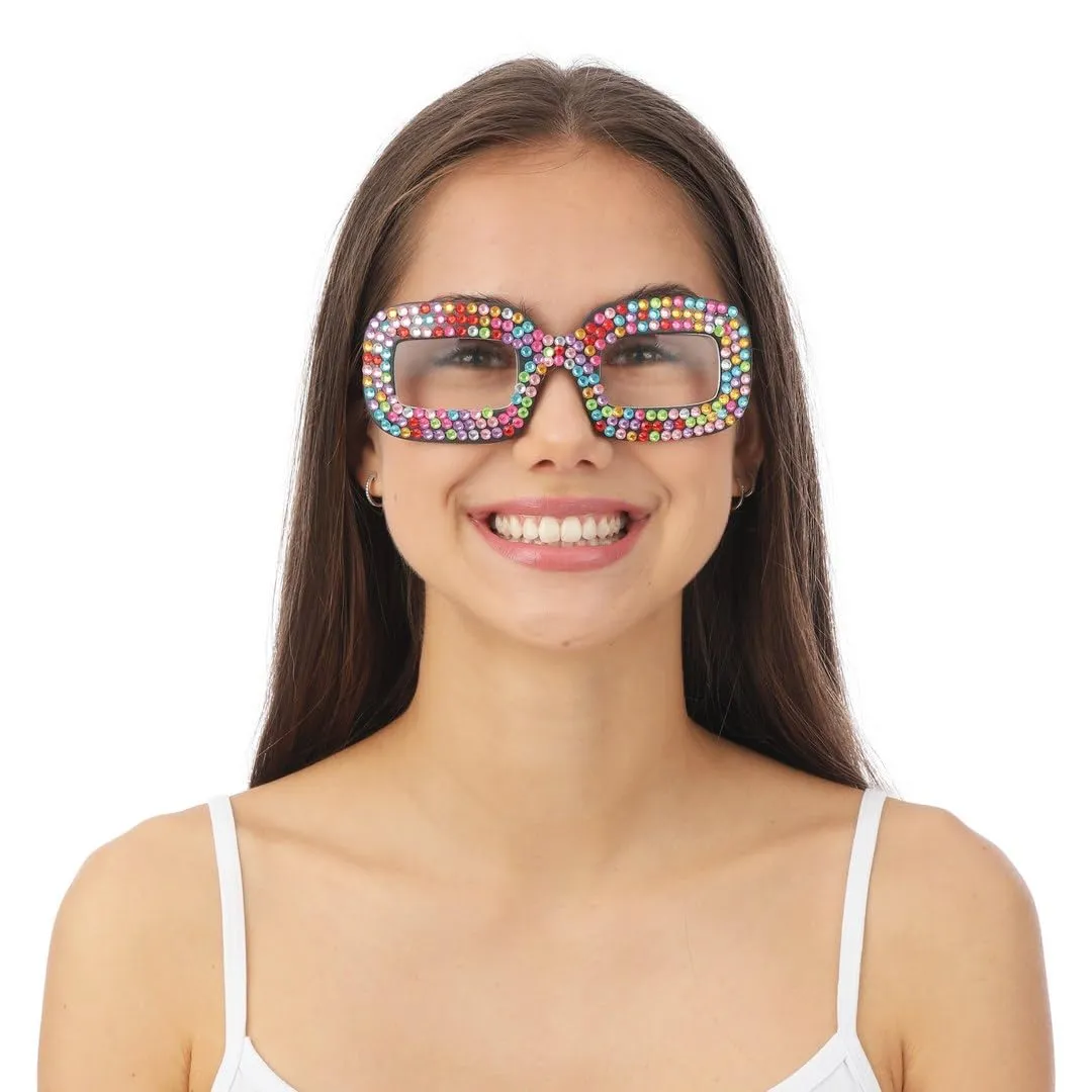 P'tit Clown re21083 Occhiali Fantasia con Strass Multicolore