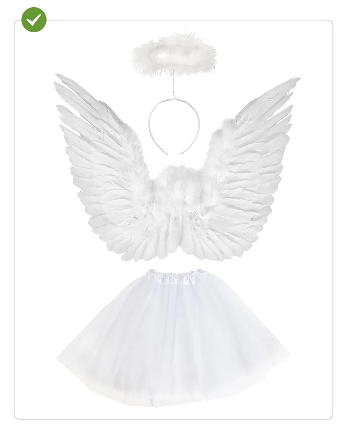 Funidelia Natale Kit Angelo donna bianco