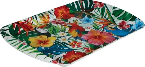 Fiestas Guirca Hawaii vassoio 39x24 cm multicolore riutilizzabile