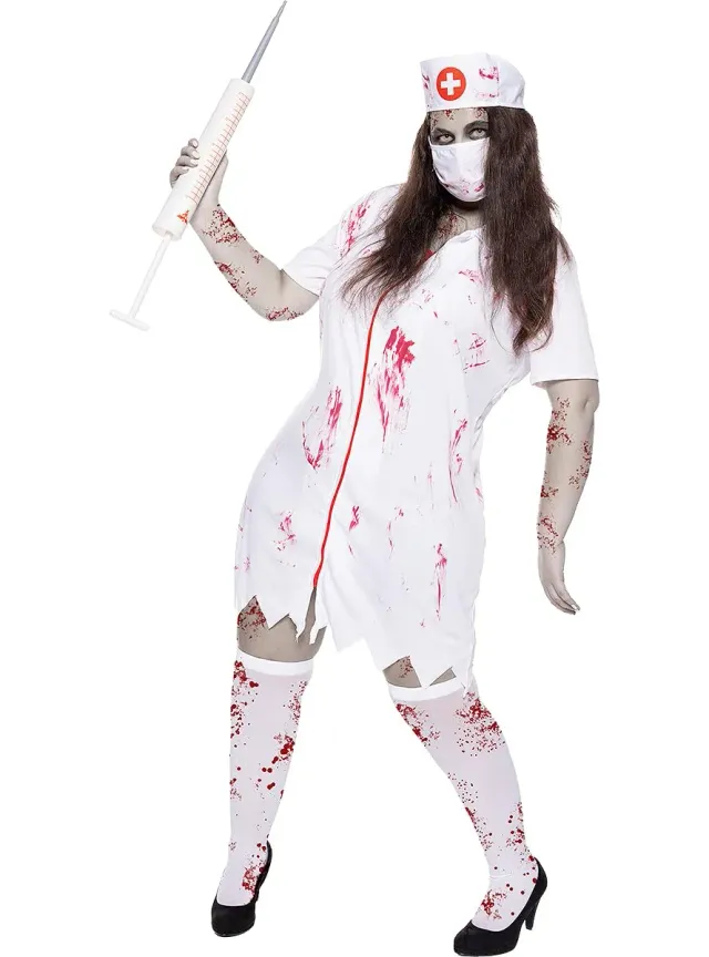 Funidelia Infermiera Zombie costume donna bianco horror