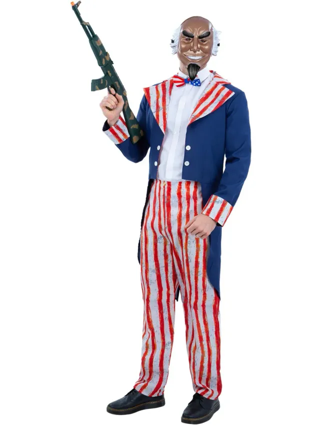 Smiffys Uncle Sam Horror costume uomo M patriota