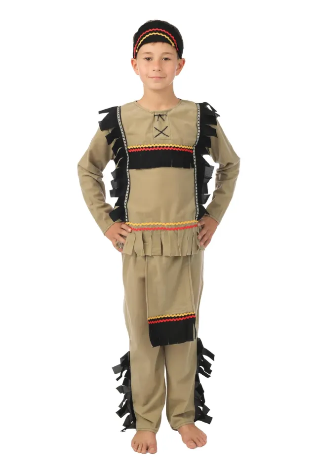 P'tit Clown 88145 Lusso costume indiano bambino L