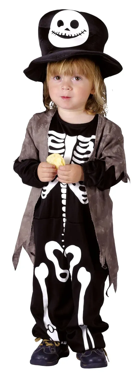 P'tit Clown Scheletro costume bambino Halloween
