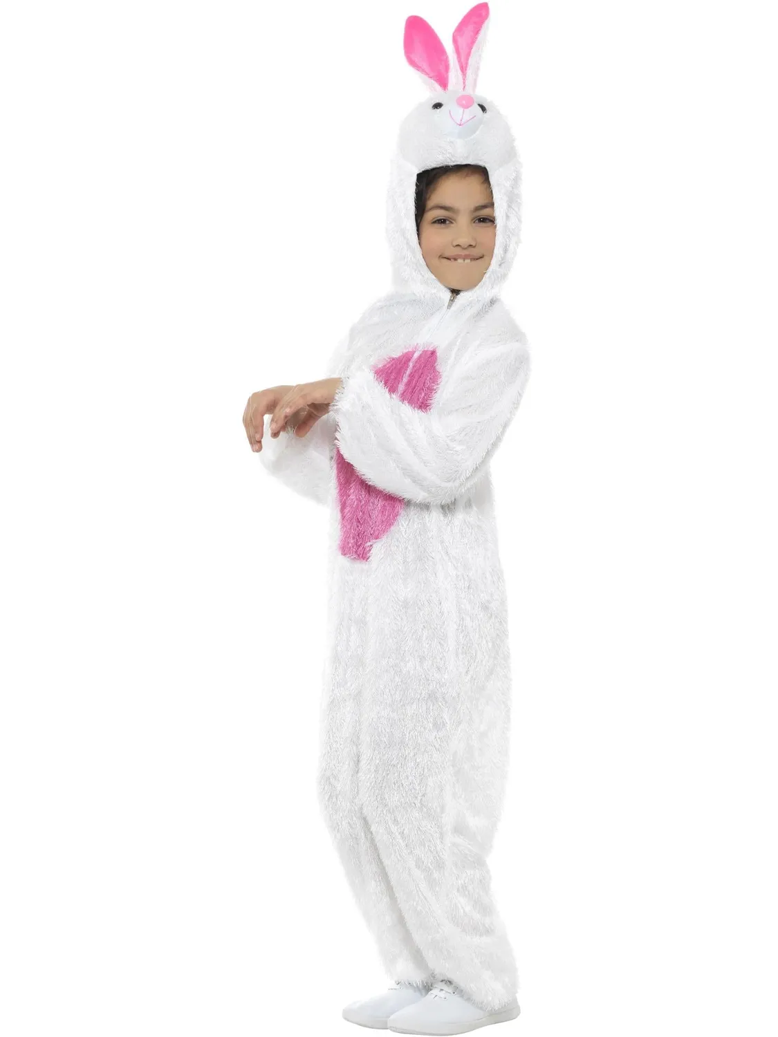 Smiffys Bunny costume coniglio bambino bianco rosa 4-6 anni