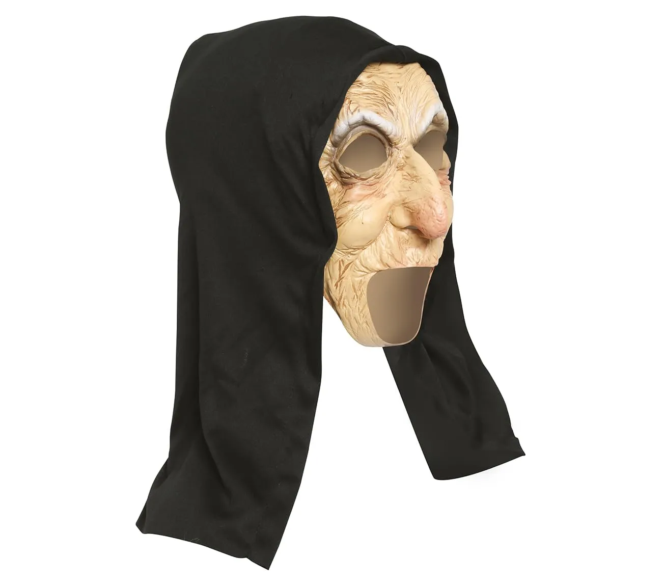 Guirca Donna Anziana maschera con cappuccio