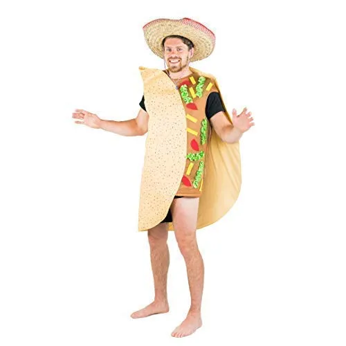 Bodysocks Costume Taco Adulto Taglia Unica Cibo Divertente
