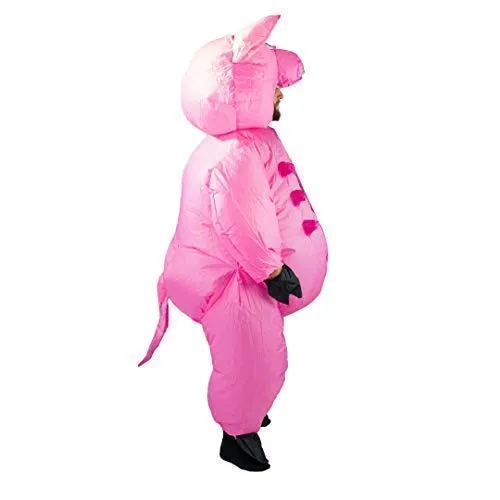 Bodysocks costume gonfiabile maiale adulto rosa