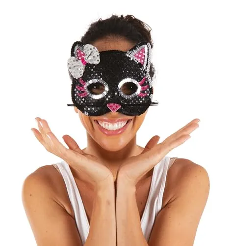 P'tit Clown Mascherina Gattino Paillettes Carnevale