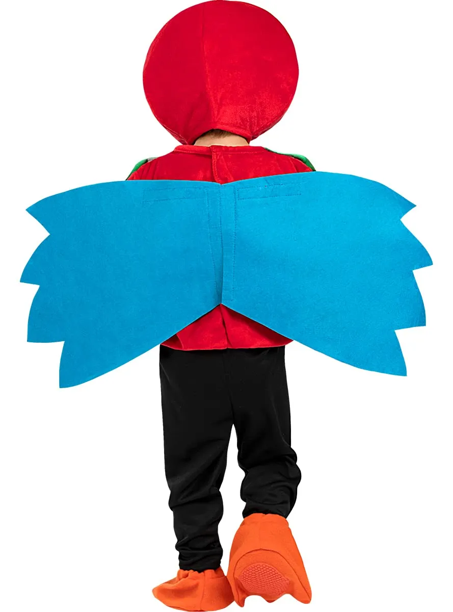Funidelia Costume pappagallo neonato 12-24 mesi rosso