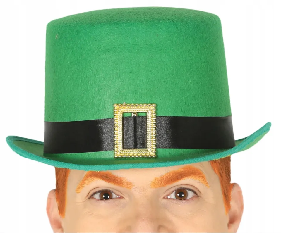 Guirca Cappello a Cilindro Verde Saint Patrick Leprechaun