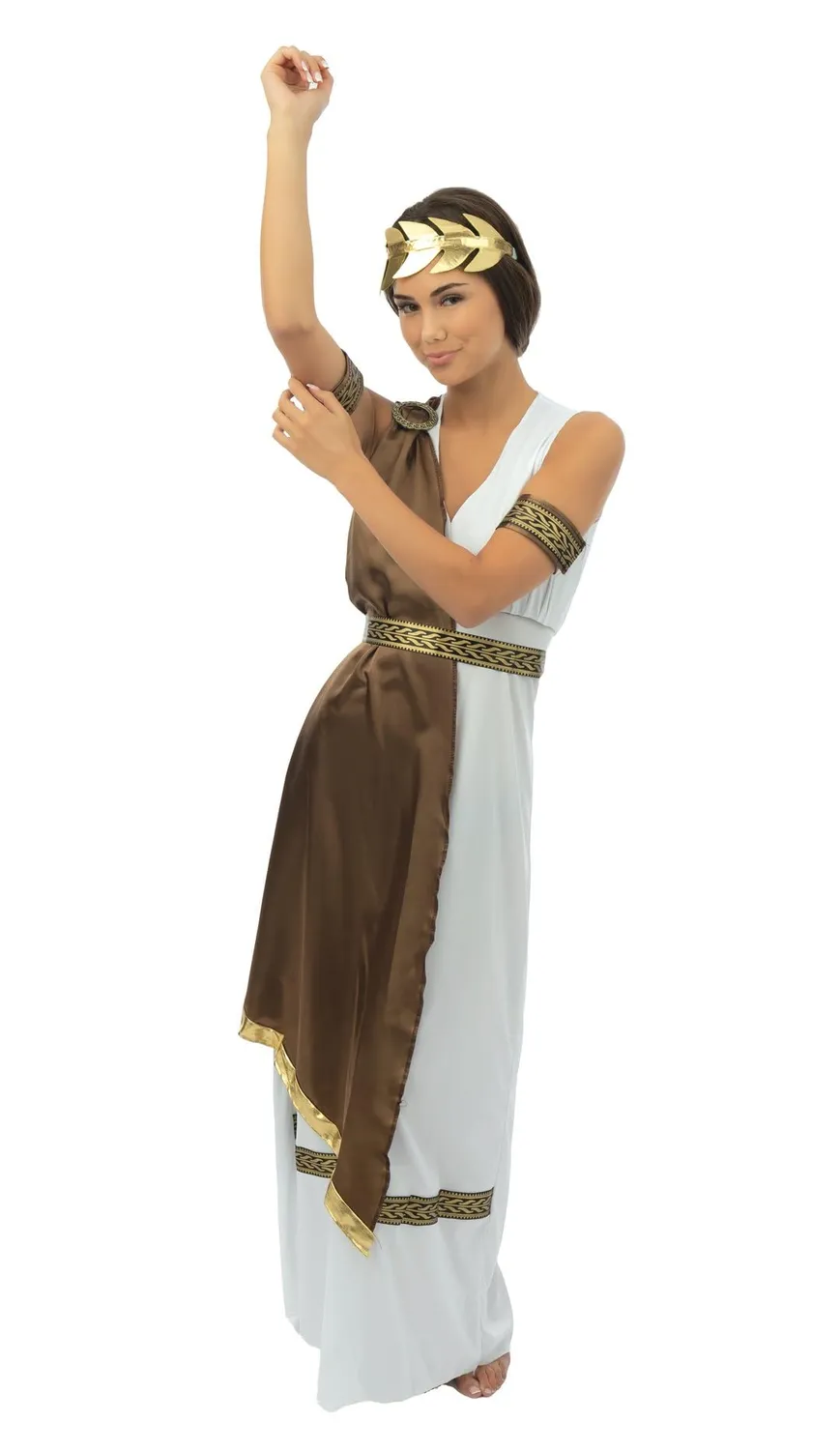 P'tit Clown Costume Greca donna L-XL toga con accessori