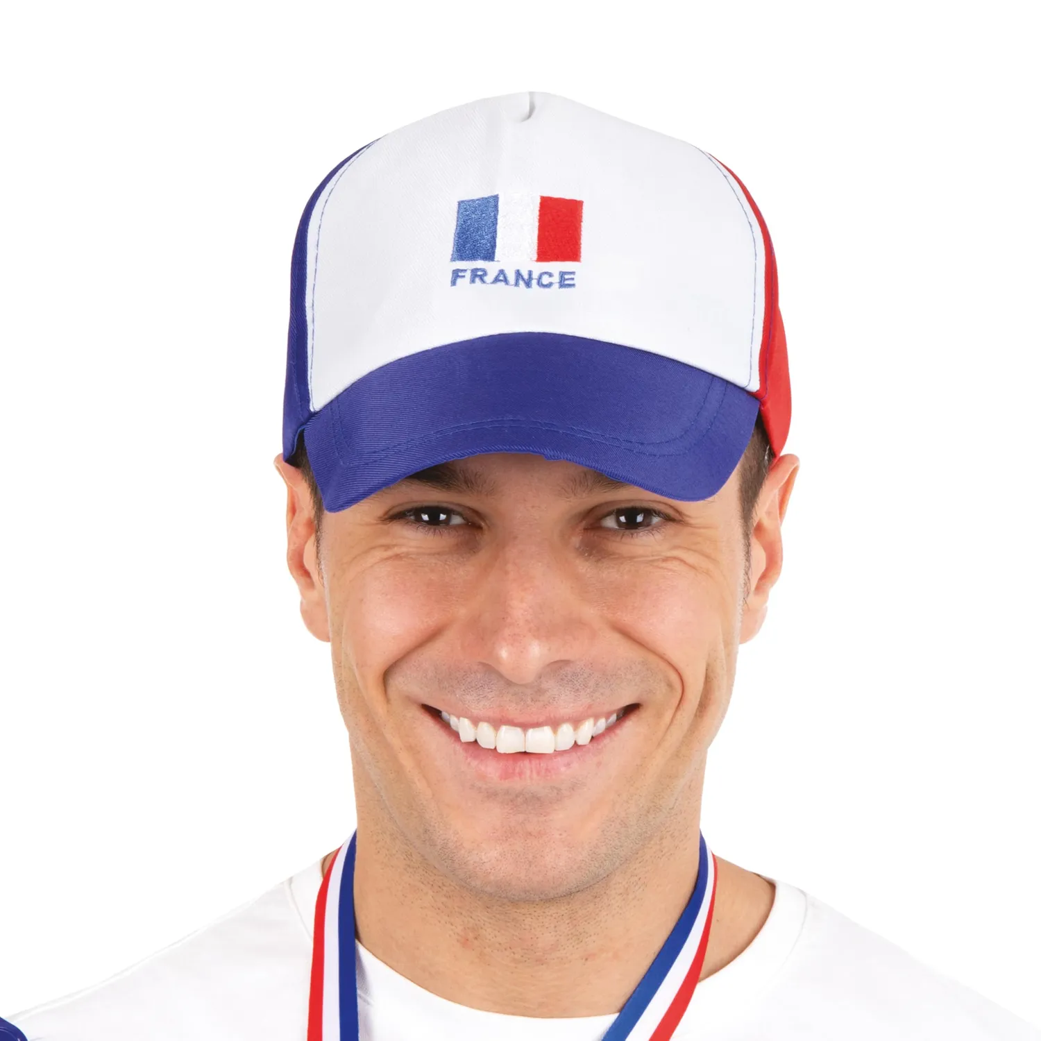 P'tit Clown Cappello Tifoso Blu Bianco Rosso Poliestere