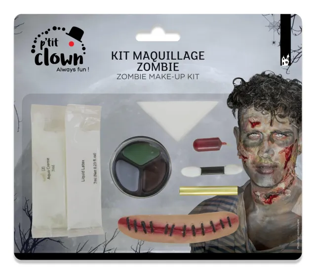 P'tit Clown Mostro kit trucco viso Halloween