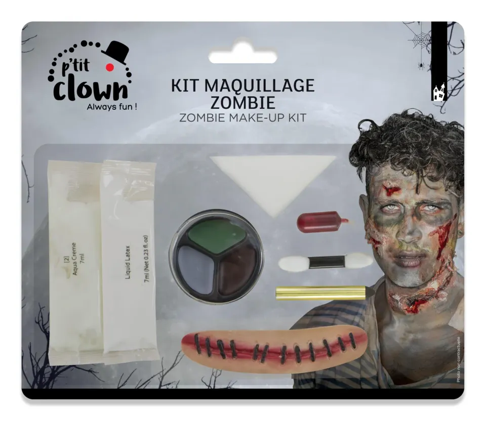 P'tit Clown Mostro kit trucco viso Halloween