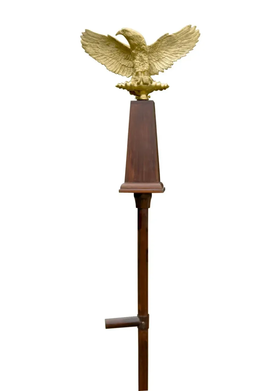 La Bottega di Merlino Aquila romana ottone replica con stand legno 217 cm
