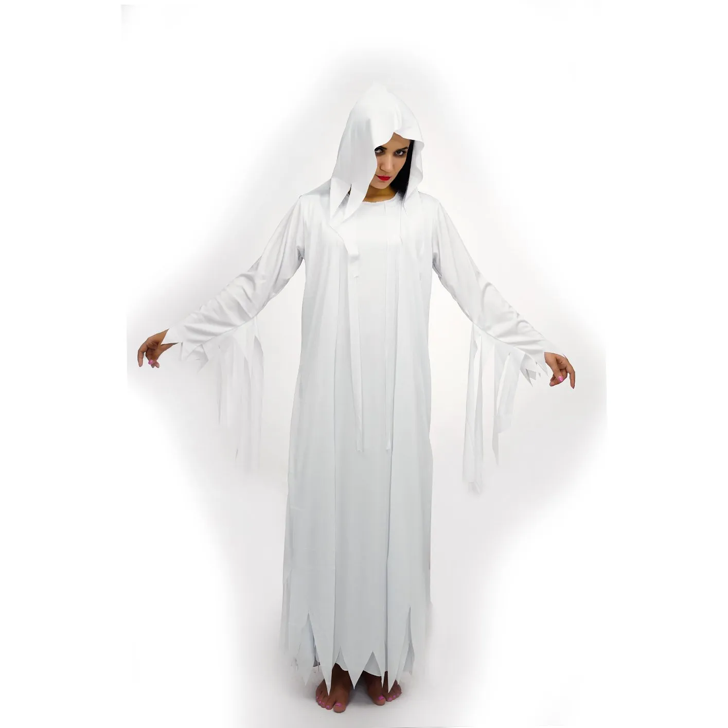 SEA HARE Ghouls fantasma bianco costume adulto con cappuccio