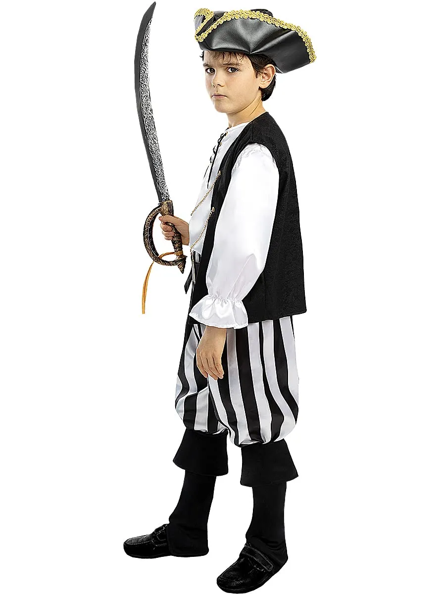 Funidelia Pirata Strisce Costume Bambino 10-12 Anni