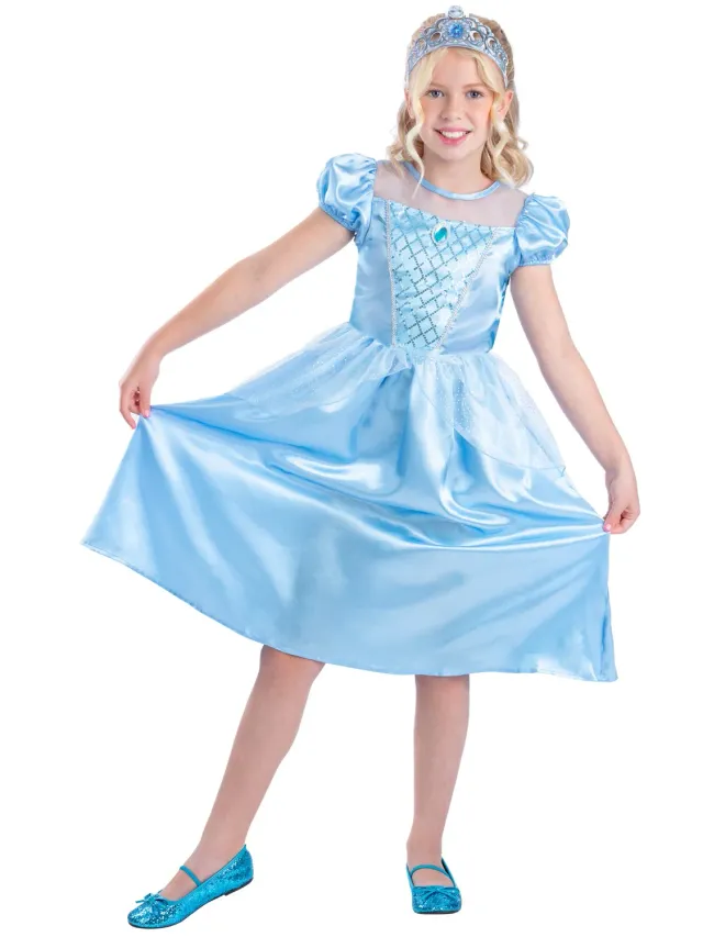 Smiffys Lost Slipper Princess costume bambina azzurro 7-9 anni