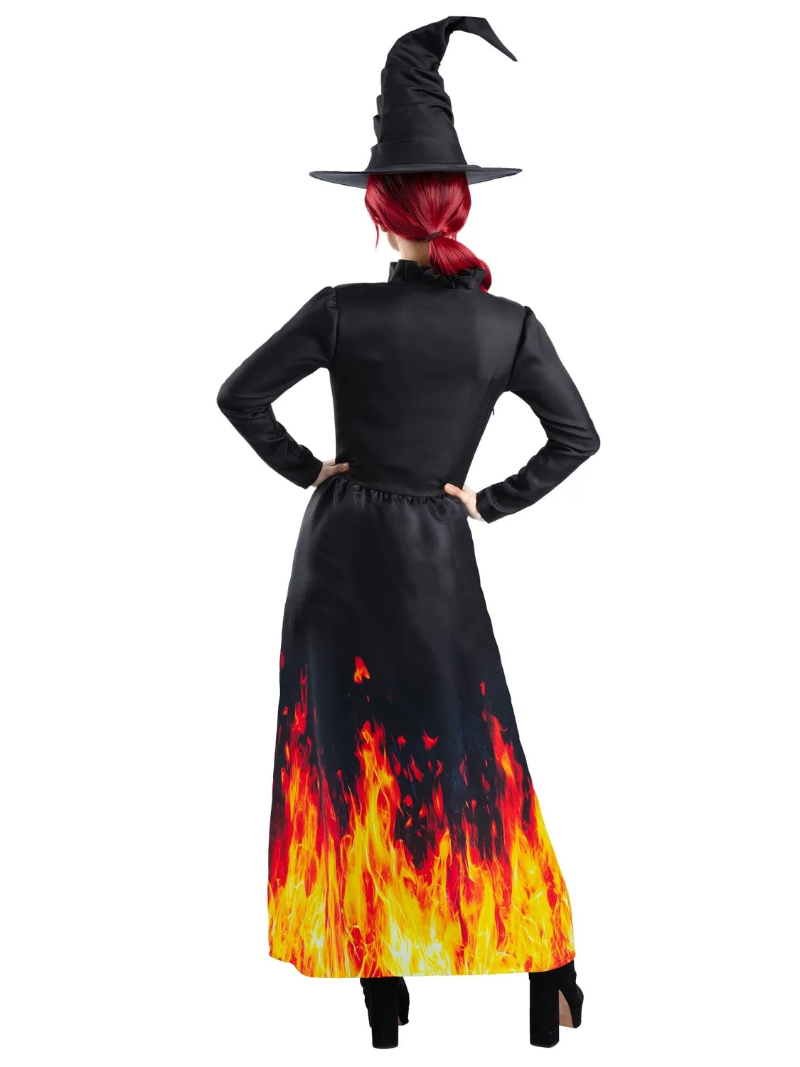 Smiffys Burning Witch Costume Strega Fiamme Donna S-XXL