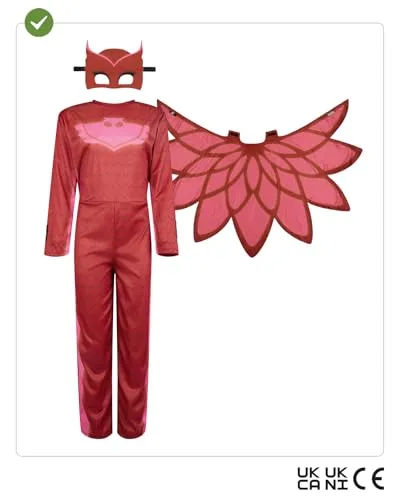 Funidelia PJ Masks Gufetta costume bambina 3-4 anni tuta