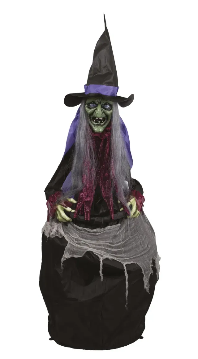 P'tit Clown Strega con Calderone 153 cm Automa Halloween